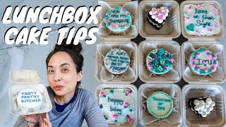 TOP TIPS FOR LUNCHBOX CAKES  MINI CAKES [upl. by Eirised462]