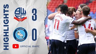 HIGHLIGHTS  Bolton Wanderers 30 Wycombe Wanderers [upl. by Newkirk]