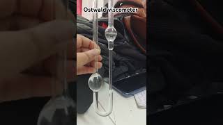 Ostwald viscometer B pharmacy 3rd semester shorts viralvideo pharmacy [upl. by Peti]