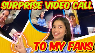 Aayat Arif  Surprise Video Call To My Fans  vlog [upl. by Campbell]