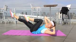 30 Day Abs Challenge  How to do crunches and situps tutorial  EatDrinkandBeSkinnycom [upl. by Yroggerg]