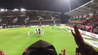 02022019 Sfeer RAFC fans op KV Oostende [upl. by Strang]