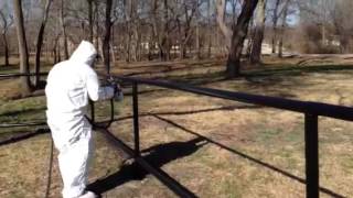 HOW TO PAINT PIPE FENCE  mikeandmikeremodelingcom [upl. by Nitaj]