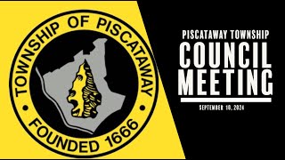 Piscataway Township Council Meeting September 10 2024 [upl. by Mraz397]