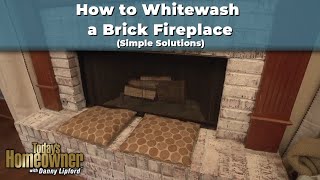 How to Whitewash a Brick Fireplace [upl. by Laersi]