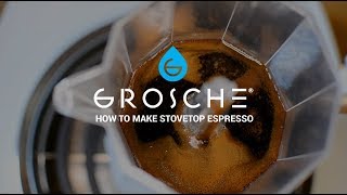 GROSCHE  How To Make Stovetop Espresso  ft GROSCHE Milano [upl. by Aynotahs]