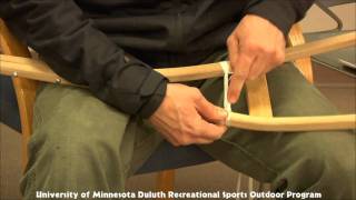 How To lace an Ojibway Style Snowshoe [upl. by Kawasaki]