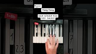 YLANG YLANG PIANO TUTORIAL shorts [upl. by Ydniw]