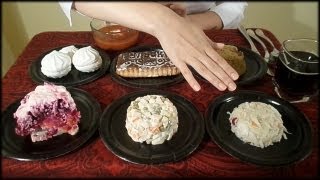 ASMR Eating sounds Russian Traditional Foods Tasting ♥ see description [upl. by Eveineg316]