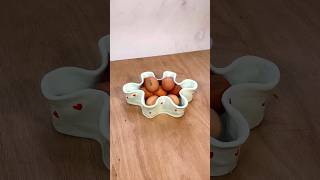 DIY wavey bowl 🍚 airdryclay pottery clayart giftideas diycrafts diy [upl. by Aneladdam737]