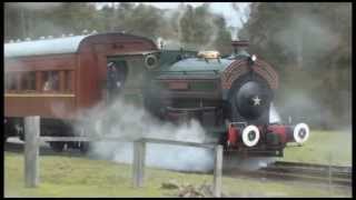 Steam locomotive Marjorie to Pelaw main Richmond Vale railway and Museum [upl. by Attirehs]