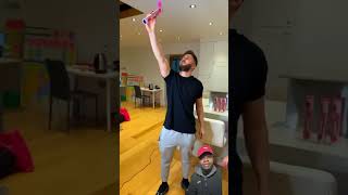 Glizzy Gobbler Challenge ￼ fyp shorts viralvideo funnyshorts prank [upl. by Seaddon537]