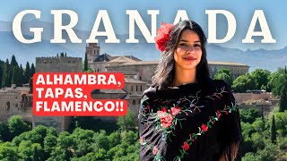 GRANADA  The Moorish gem of Spains Andalucia region ALHAMBRA TAPAS FLAMENCO amp MORE [upl. by Woodcock845]