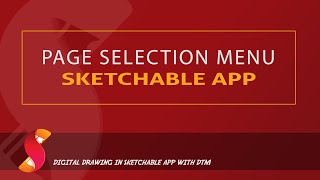 Using Pages Menu in Sketchable App [upl. by Wendeline963]