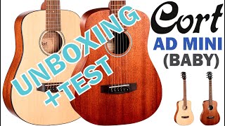 Guitarra Acústica CORT AD MINI Baby Unboxing amp TEST No Talking [upl. by Tartaglia]