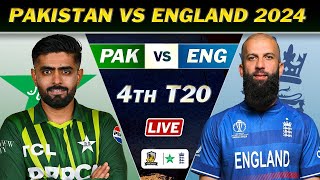 PAKISTAN vs ENGLAND 4th T20 MATCH Live SCORES  PAK VS ENG LIVE COMMENTARY [upl. by Erund66]