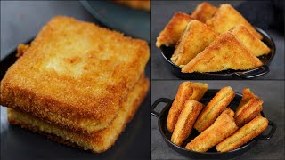 Quick Crunchy amp Healthy Breakfast Recipe  Bread Potato Snacks  Delicious Aloo Bread Sandwich [upl. by Cilurzo]