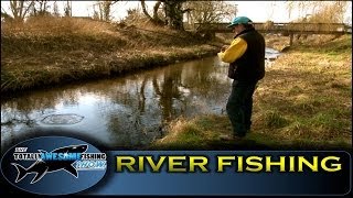 River fishing with Worms Ep1 Series 3  Totally Awesome Fishing [upl. by Yssak]