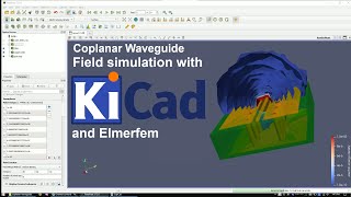 Coplanar Waveguide Electric Field simulation with KiCad and Elmerfem Finite Element Analysis [upl. by Ciro]