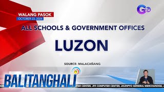 Walang pasok October 23 2024  Balitanghali [upl. by Adamis654]