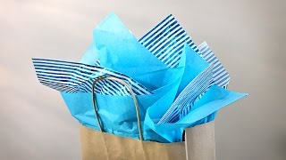 How To Put Tissue In A Gift Bag  Gift Wrapping Tutorial  Easy Quick Gift Wrapping [upl. by Hunley]