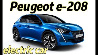 Peugeot e208 Electric Car  Exterior Interior [upl. by Sulamith845]