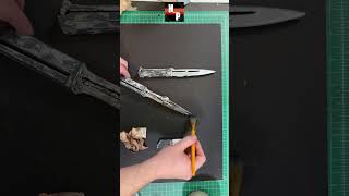 flashback to making mandalorian vibroblade themandalorian starwars 3dprinting cosplay howto [upl. by Eillo728]