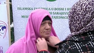 Bosnian women mark World Hijab Day [upl. by Alyak966]