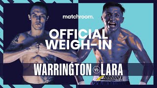 Josh Warrington vs Mauricio Lara plus undercard weighin [upl. by Aerdnu]