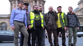 Une rencontre avec des quotgilets jaunesquot dont Eric Drouet annulée par le Sénat  AFP News [upl. by Latsyrk]