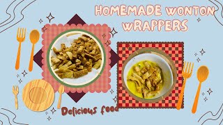 Delicious Homemade Wonton Wrappers You Can Make at Home [upl. by Htrow]