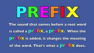 PREFIX SONG  Learn English [upl. by Anaz878]