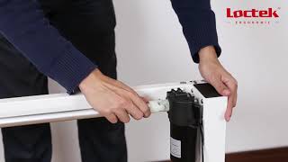 ET114E Single Motor Height Adjustable Desk Installation Video [upl. by Tita]