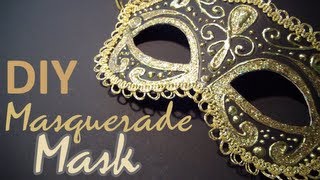 DIY Masquerade Mask from scratch [upl. by Tnomal]