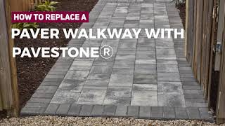 How to Replace a Paver Walkway with Pavestone [upl. by Eilra]