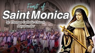 संत मोनिका पर्वFeast of StMonicaMothers DayStThomas Catholic Church Mayabunder [upl. by Ivad]