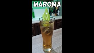 🍹¿Cómo Preparar LA MAROMA 🥃🍏  CÓCTEL MAROMA  Refrescante y Fácil de Preparar  Drinkiando Short [upl. by Elleunamme185]