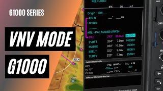 Using Vertical Navigation on the G1000  VNV Mode  Top of Descent Planning [upl. by Atinas665]