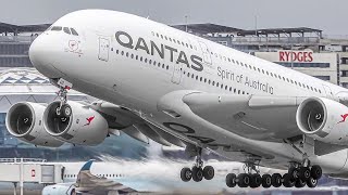 32 BIG PLANE TAKEOFFS and LANDINGS from UP CLOSE  Sydney Airport Plane Spotting 2023 SYDYSSY [upl. by Paule]