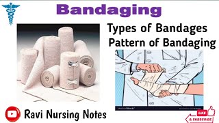 Bandage  Types of Bandages  Different Patterns of Bandages  Nursing Lecture in Hindi [upl. by Akirej]