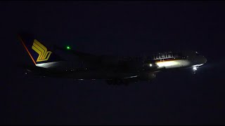 INCREDIBLE UPCLOSE NIGHT LANDINGS CHANGI AIRPORT SINGAPORE  Singapore Plane Spotting  SIN  WSSS [upl. by Eilyak]