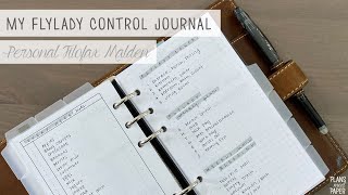 FlyLady Control Journal 2022  Home Management  Filofax Malden Personal [upl. by Risa]