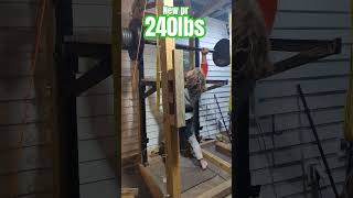 Axle Press PR overheadpress axlepress strongman [upl. by Anialahs]