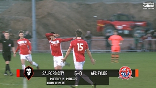 Jordan Hulmes Panenka penalty in the 50 win over AFC Fylde [upl. by Annadiane217]