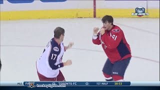 Brandon Dubinsky vs Steve Oleksy Oct 19 2013 [upl. by Hermy]