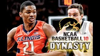 Iowa vs Illinois  NCAA Basketball 10  Dynasty Mode Ep 16 [upl. by Iz114]