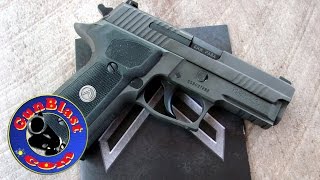 Shooting the NEW Legion Series P229 9mm Pistol from SigSauer  Gunblastcom [upl. by Enilorak171]