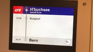 SBB Ansage  Herzogenbuchsee  IR17 Zürich HB – Bern 2019 [upl. by Cavanagh]