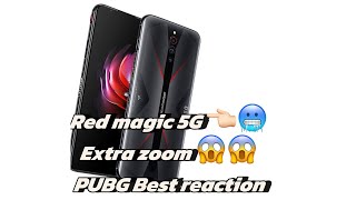 Red magic 5G 👈🏻🥶🥶Best PUBG reaction and extra zoom option 😱😱😱 [upl. by Sanoy]