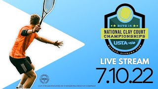 USTA Boys 14 National Clay Court Championships  Day 1 [upl. by Aicatsana]